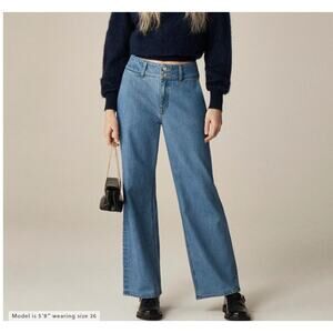 NWT Size 25 J.Crew Slim-wide jean with stacked buttons